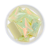 Jonquil AM Rectangle Shape High Quality Glass Sew-on Rhinestones WholesaleRhinestone